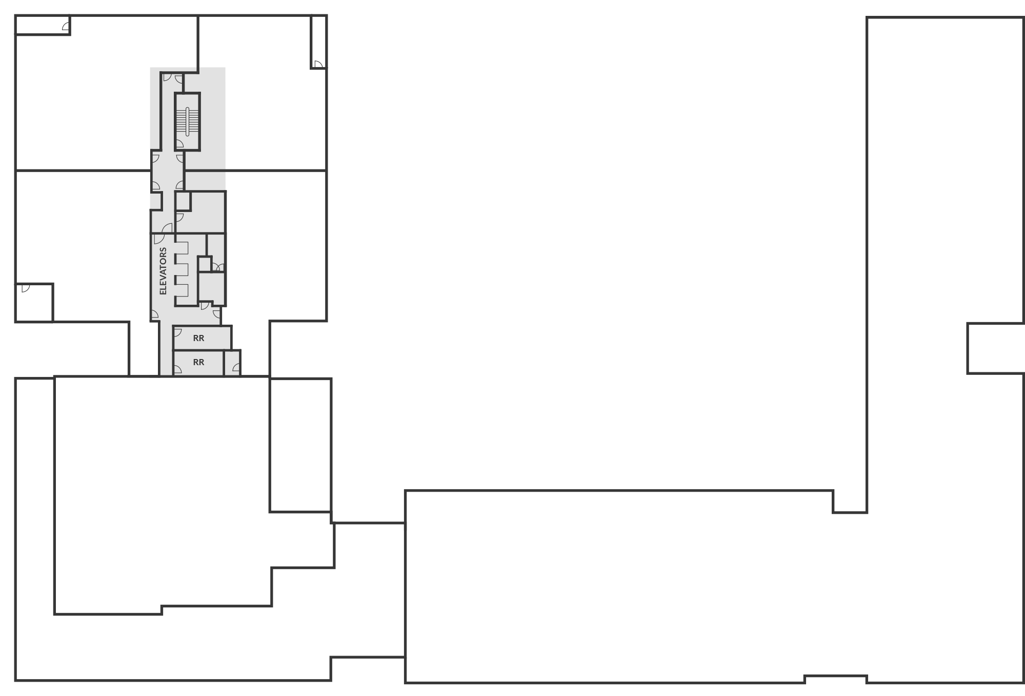 Office Level 5 Floor Plans Stylized ƒ